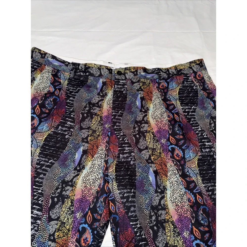 HRESKI Men's Shorts Size 46 Abstract Neon Print Golf Shorts